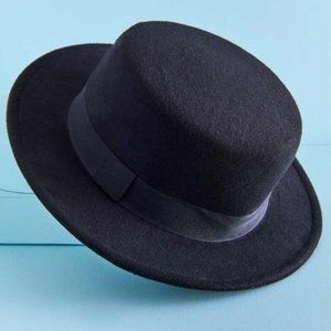 Earthbound Trading Co. Black Flat Top Hat | OS